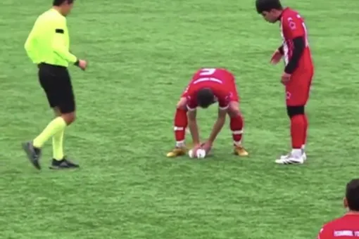 Во время матча в Турции футболист случайно сбил чайку мячом. Капитан команды сделал птице непрямой массаж сердца Во время матча в Турции футболист случайно сбил чайку мячом. Капитан команды сделал птице непрямой массаж сердца