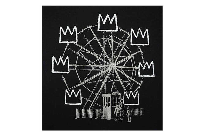 Banksquiat: работу Бэнкси, посвященную Жан-Мишелю Баския, впервые выставили на аукцион