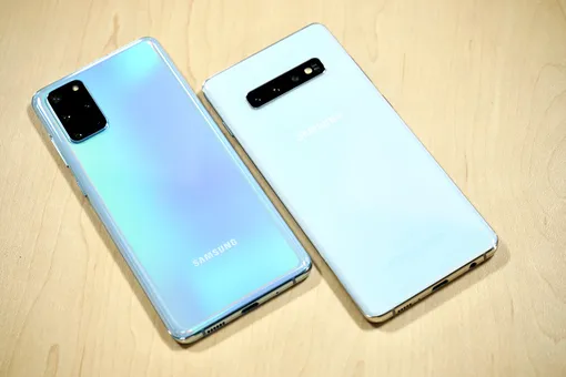 Блок камер Galaxy S20+ в сравнении с S10+