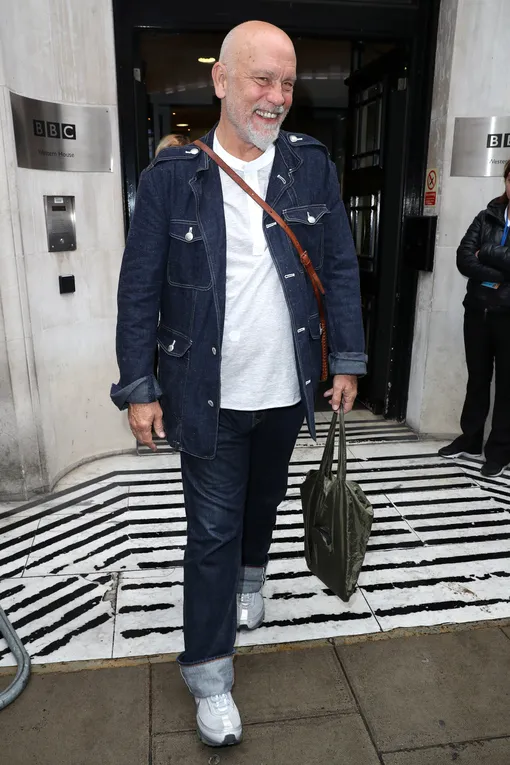 LONDON, UNITED KINGDOM — AUGUST 19: Actor John Malkovich seen leaving the BBC Radio 2 Studios on August 19, 2016 in London, England. (Photo by