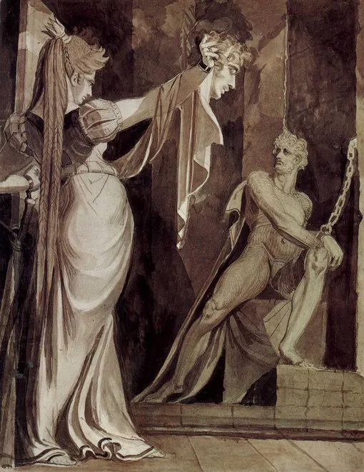 «Кримхильда показывает Хагену голову Гунтера» (1805)