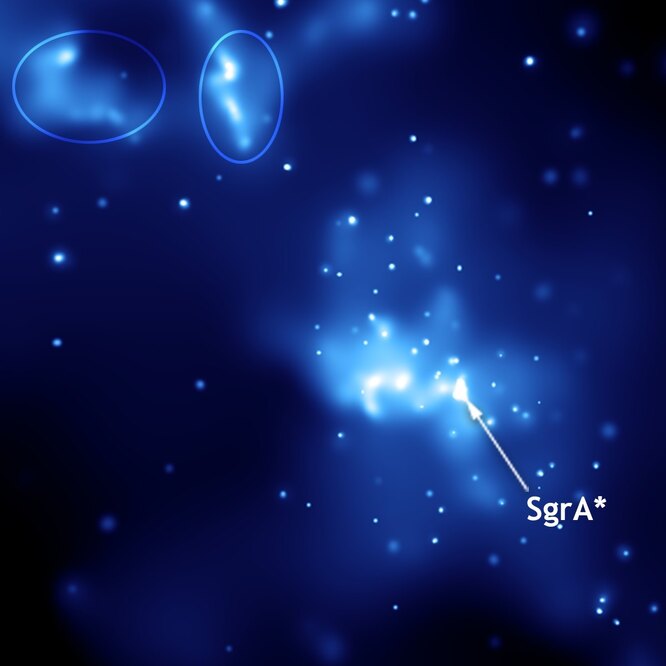 Сверхмассивная черная дыра Стрелец А* в центре нашей Галактики