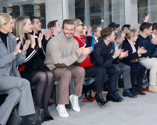 Гости показа Louis Vuitton осень-зима 2017 в Париже, январь 2017