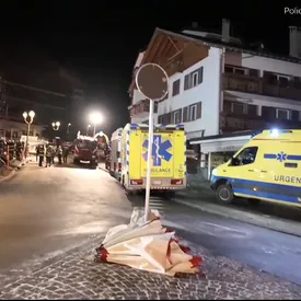 В Швейцарии несколько десятков человек погибли при пожаре во время празднования Нового года на горнолыжном курорте