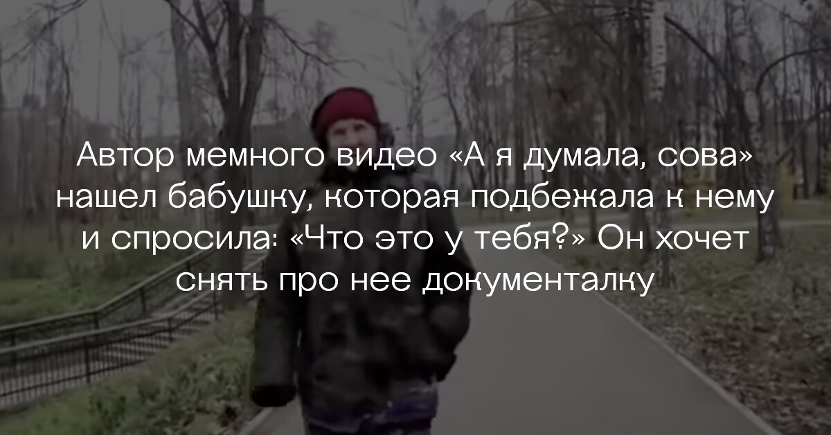 А, а я думала сова. мем" - картинка создана в Шедевруме