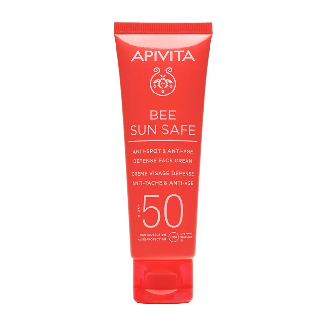 Антивозрастной крем против морщин и пигментации Bee Sun Safe, SPF 50, Apivita