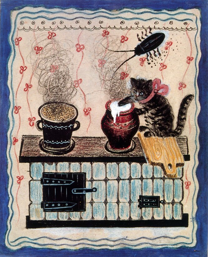 Юрий Васнецов. «Кот и каша» Юрий Васнецов. «Кот и каша»
