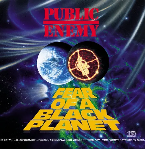 Обложка альбома Fear Of A Black Planet группы Public Enemy, 1990