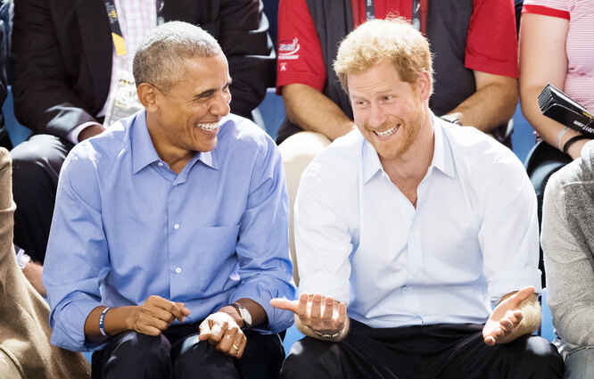 Барак Обама и принц Гарри