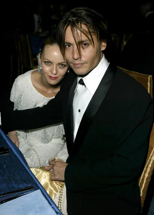 Ванесса Паради и Джонни Депп на церемонии «Оскар», 2004