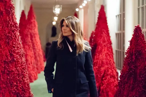 «Они выглядят фантастически»: Мелания Трамп ответила на критику рождественских украшений Белого дома