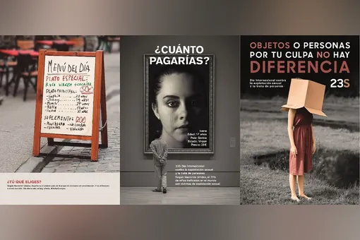 В Испании в рамках социальной рекламы о проблеме проституции появились баннеры с упоминанием «русских девственниц»
