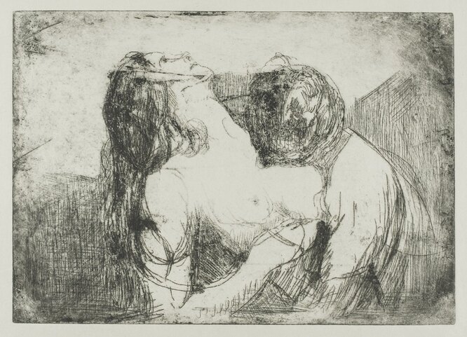 «Укус», Эдвард Мунк (1914).