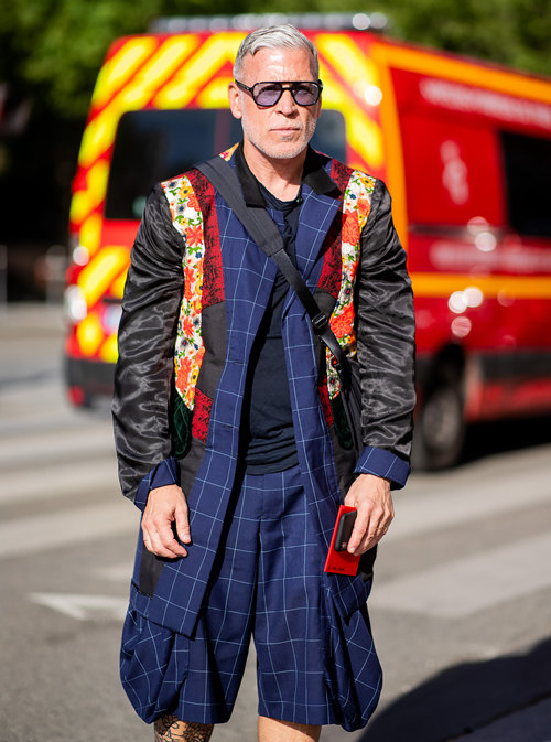 Ник Вустер на Неделе мужской моды в Париже