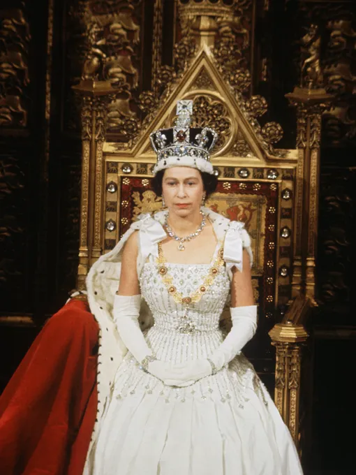 Королева Елизавета II на открытии парламента, 1967