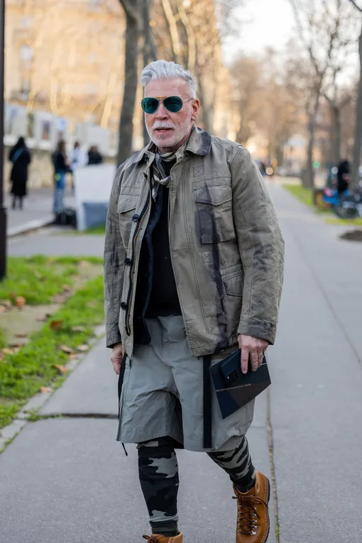 Ник Вустер на Неделе моды в Париже