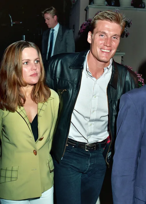 Annette Qviberg and Dolph Lundgren during Poolside Cocktail Party for Kelly Klein's Book, «Pools» at Beverly Hills Hotel in Beverly Hills, CA, United States. (Photo by )