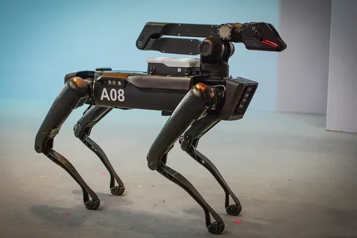 SportMini Black Edition. Робот от Boston Dynamics прогулялся по улицам Ганновера