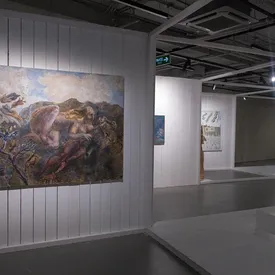 Открылась выставка Бориса Свешникова, Павла Пепперштейна и Алексея Панькина «Сон смешного человека»