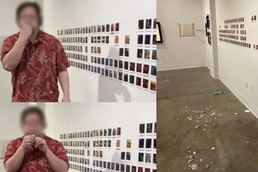 Студент съел ИИ-картины на выставке в знак протеста Студент съел ИИ-картины на выставке в знак протеста