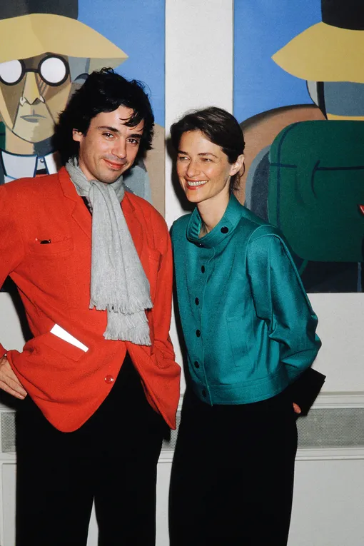 Жан Мишель Жарр и Шарлотта Рэмплинг в 1984 году