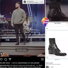 В инстаграме* появился аккаунт PreachersNSneakers, который публикует фото священников в дорогих кроссовках и брендовой одежде