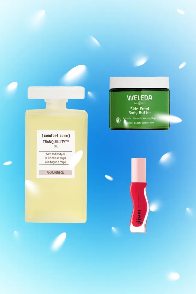 Зимняя косметичка: масло для тела, палетка с блестками и экстремальное увлажнение