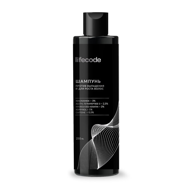 Шампунь против выпадения и для роста волос, Lifecode